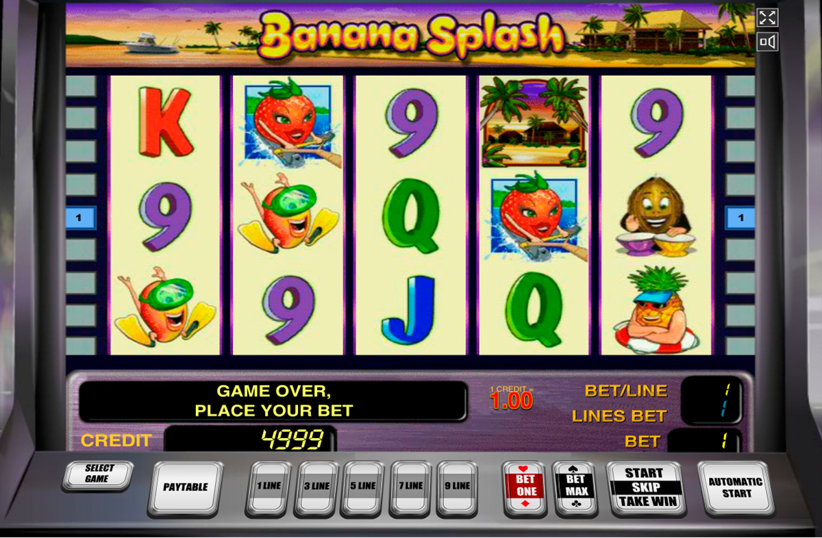 banana splash novomatic игровой автомат 