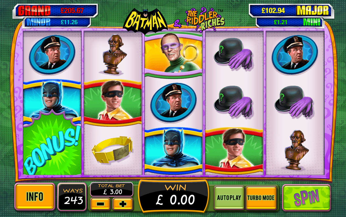batman the riddler riches playtech игровой автомат 