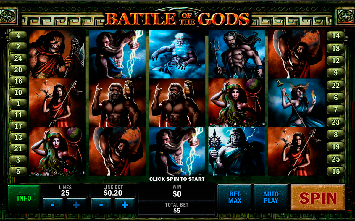 battle of the gods playtech игровой автомат 
