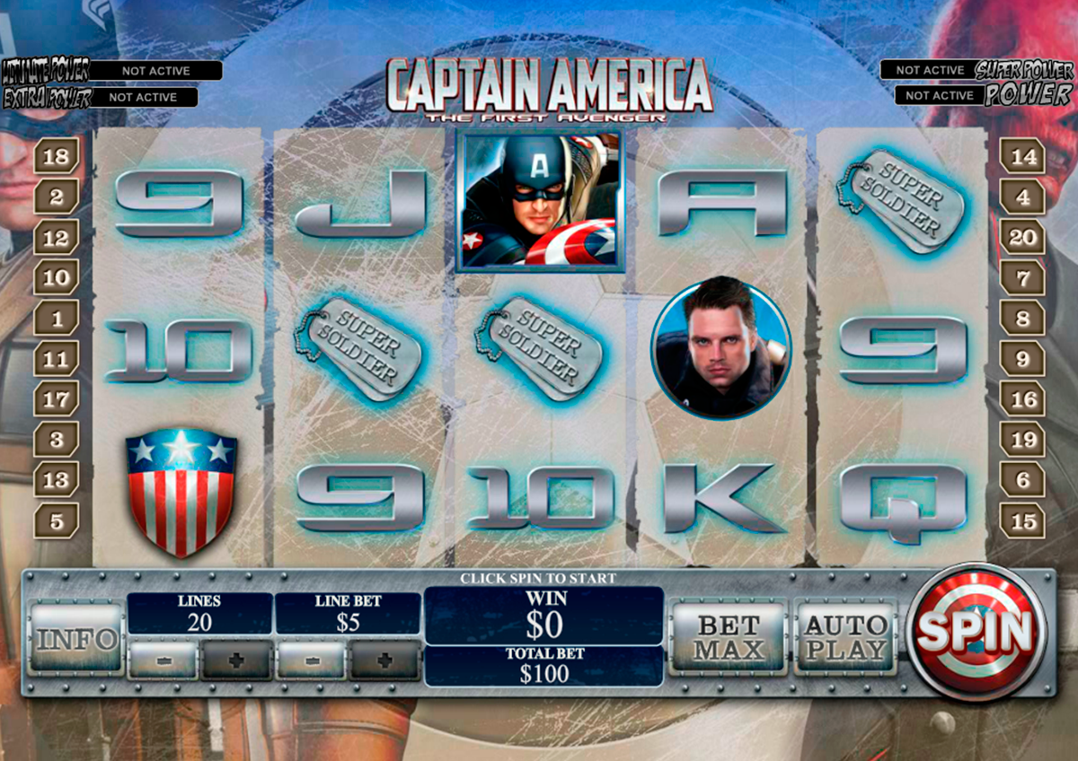 captain america playtech игровой автомат 