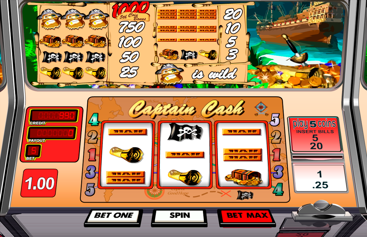 captain cash betsoft игровой автомат 