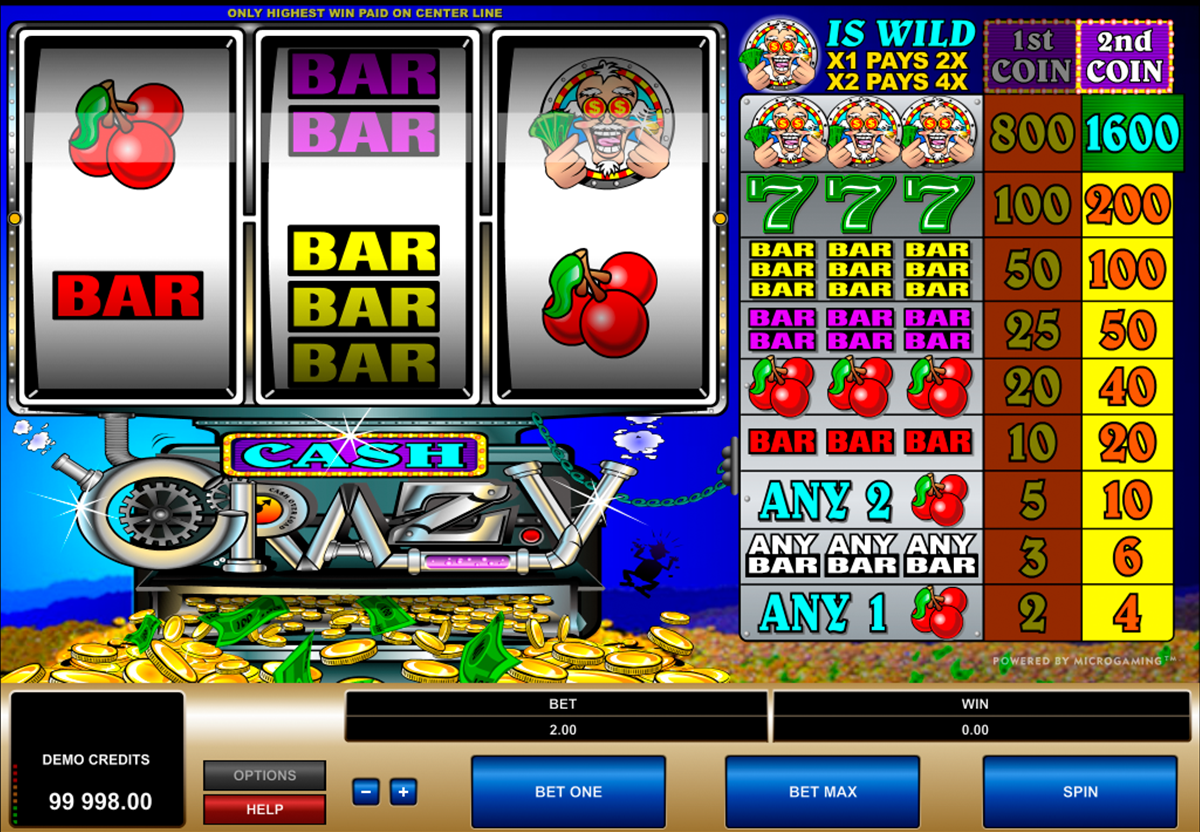 cash crazy microgaming игровой автомат 