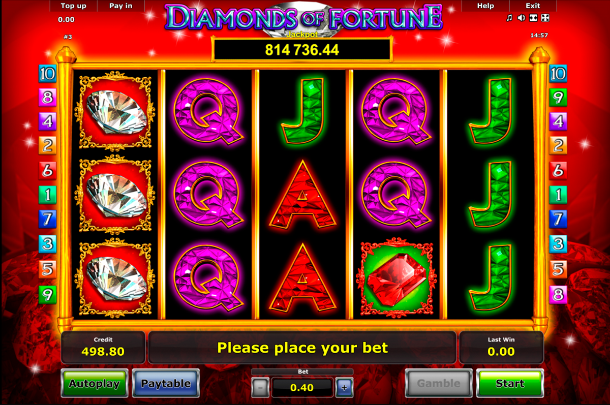 diamonds of fortune novomatic игровой автомат 