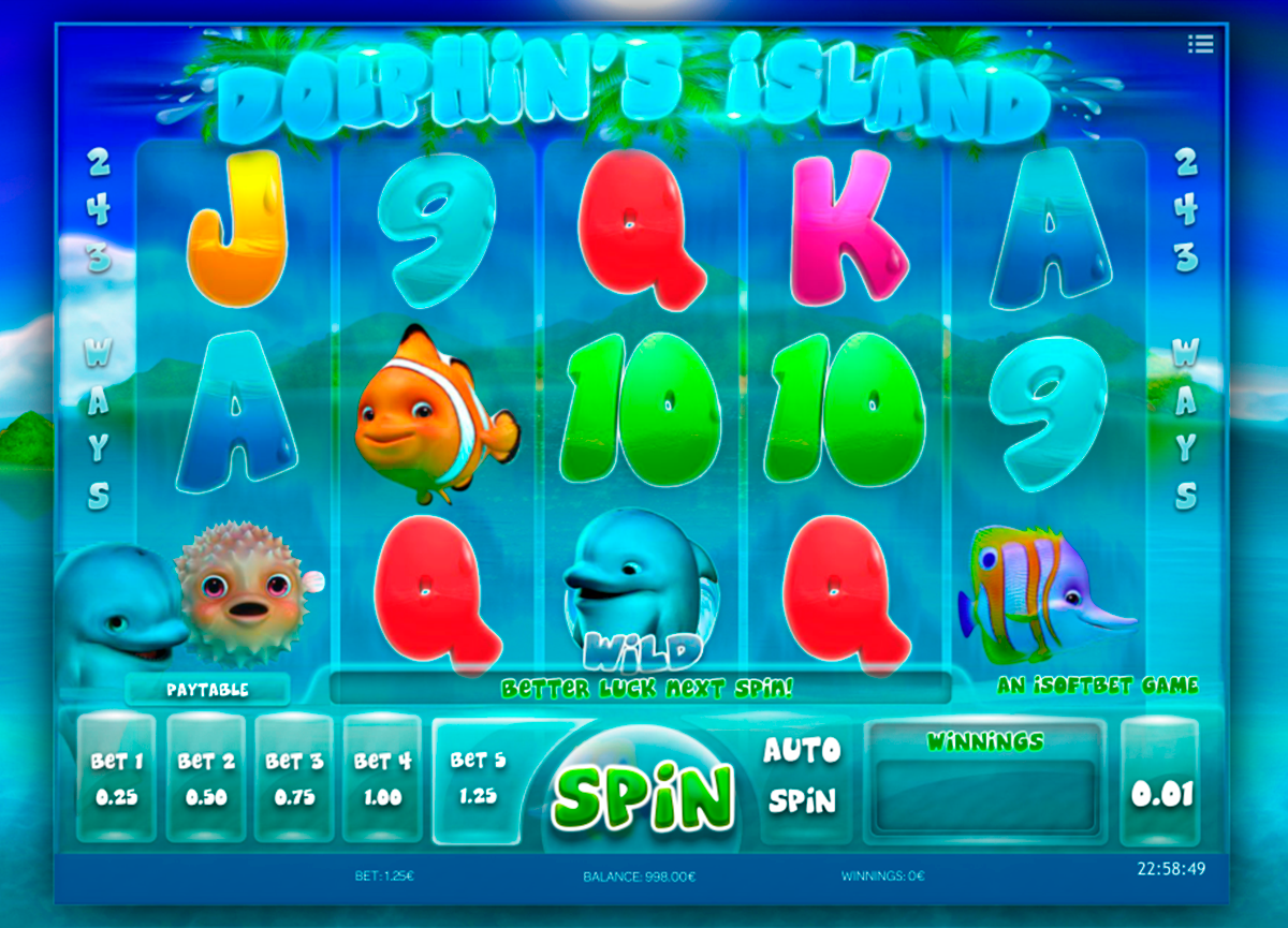 dolphins island isoftbet игровой автомат 
