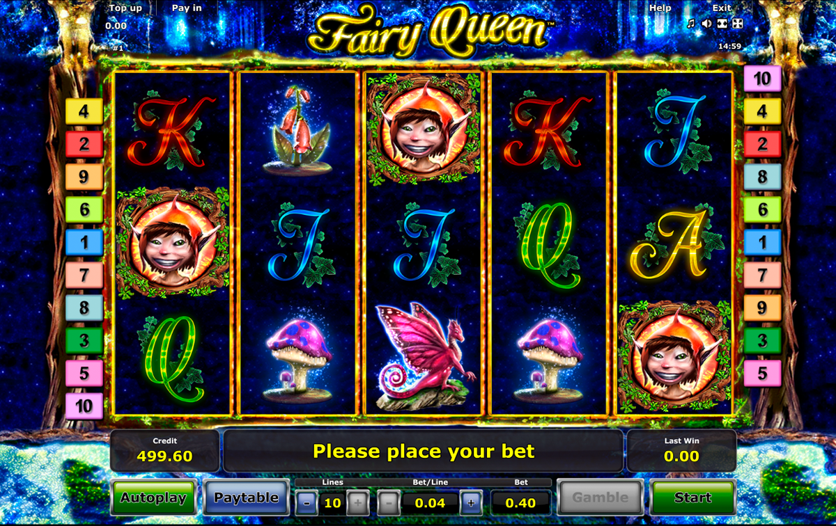 fairy queen novomatic игровой автомат 
