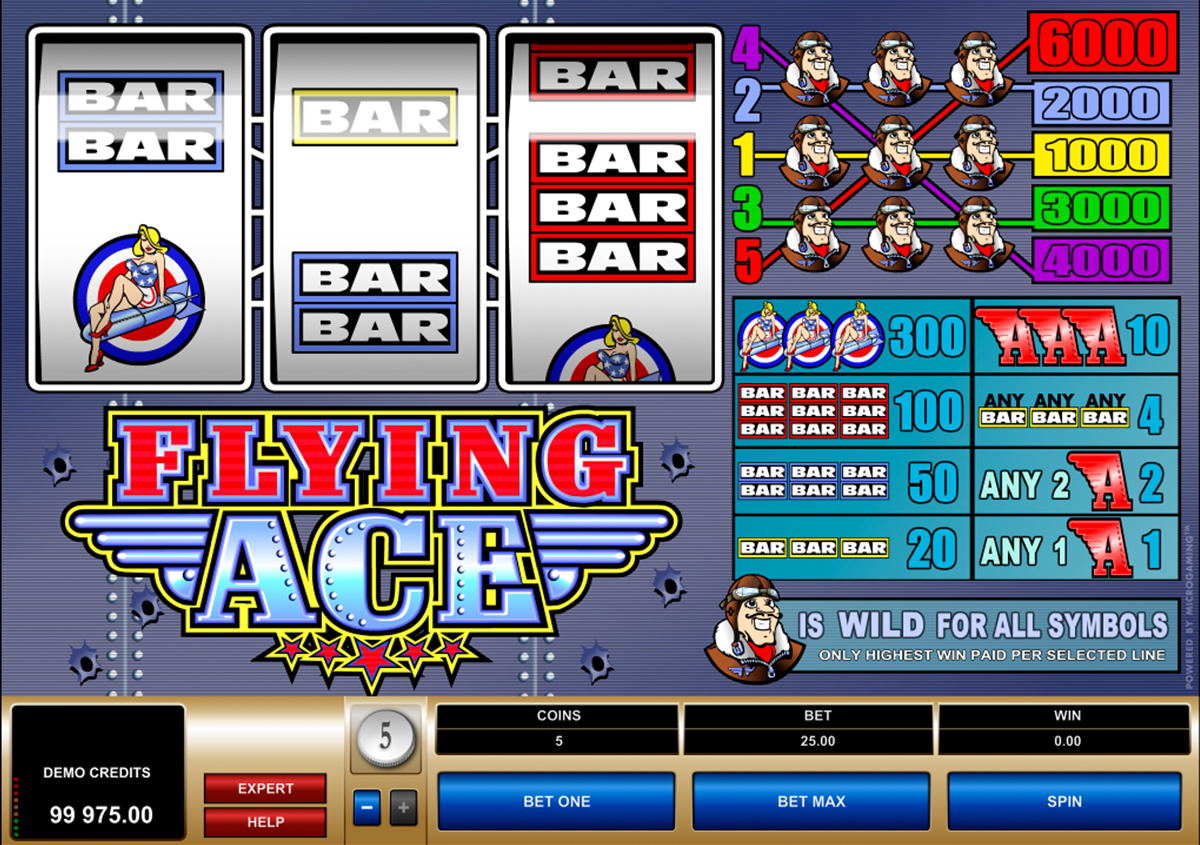 flying ace microgaming игровой автомат 