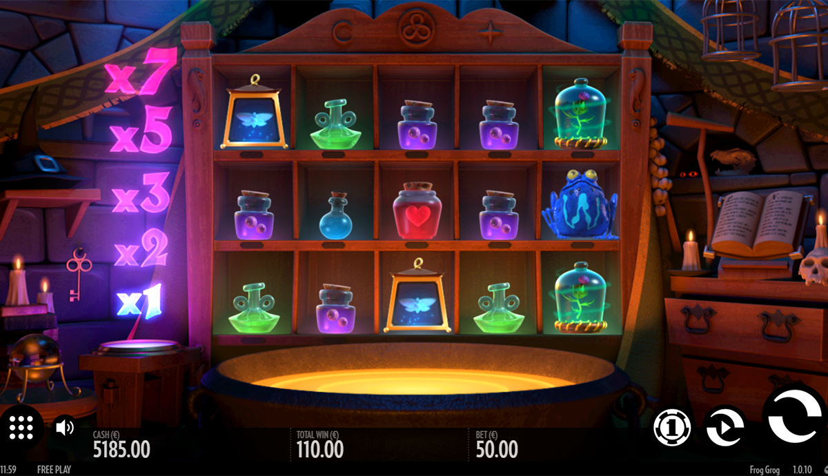 frog grog thunderkick игровой автомат 