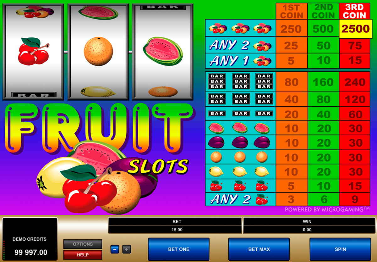 fruit slots microgaming игровой автомат 