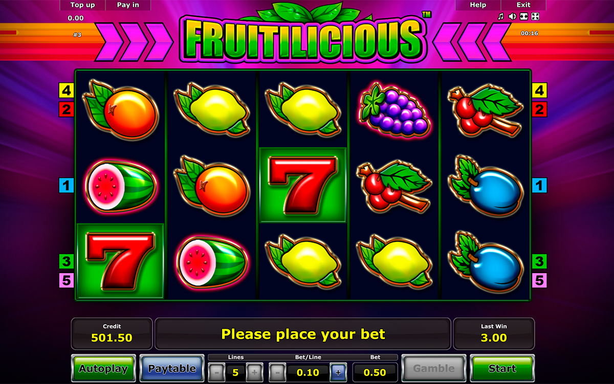 fruitilicious novomatic игровой автомат 