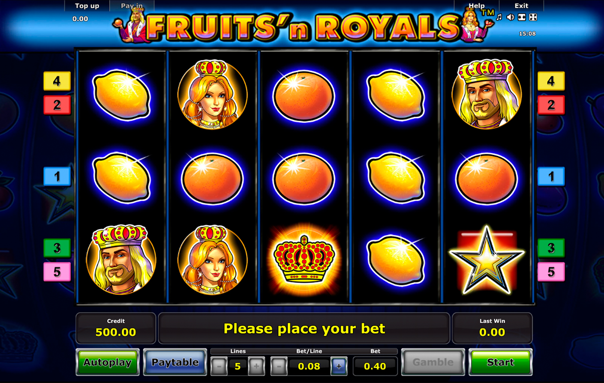 fruitsn royals novomatic игровой автомат 