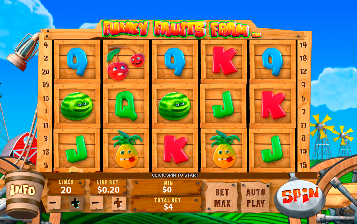 funky fruits farm playtech игровой автомат 