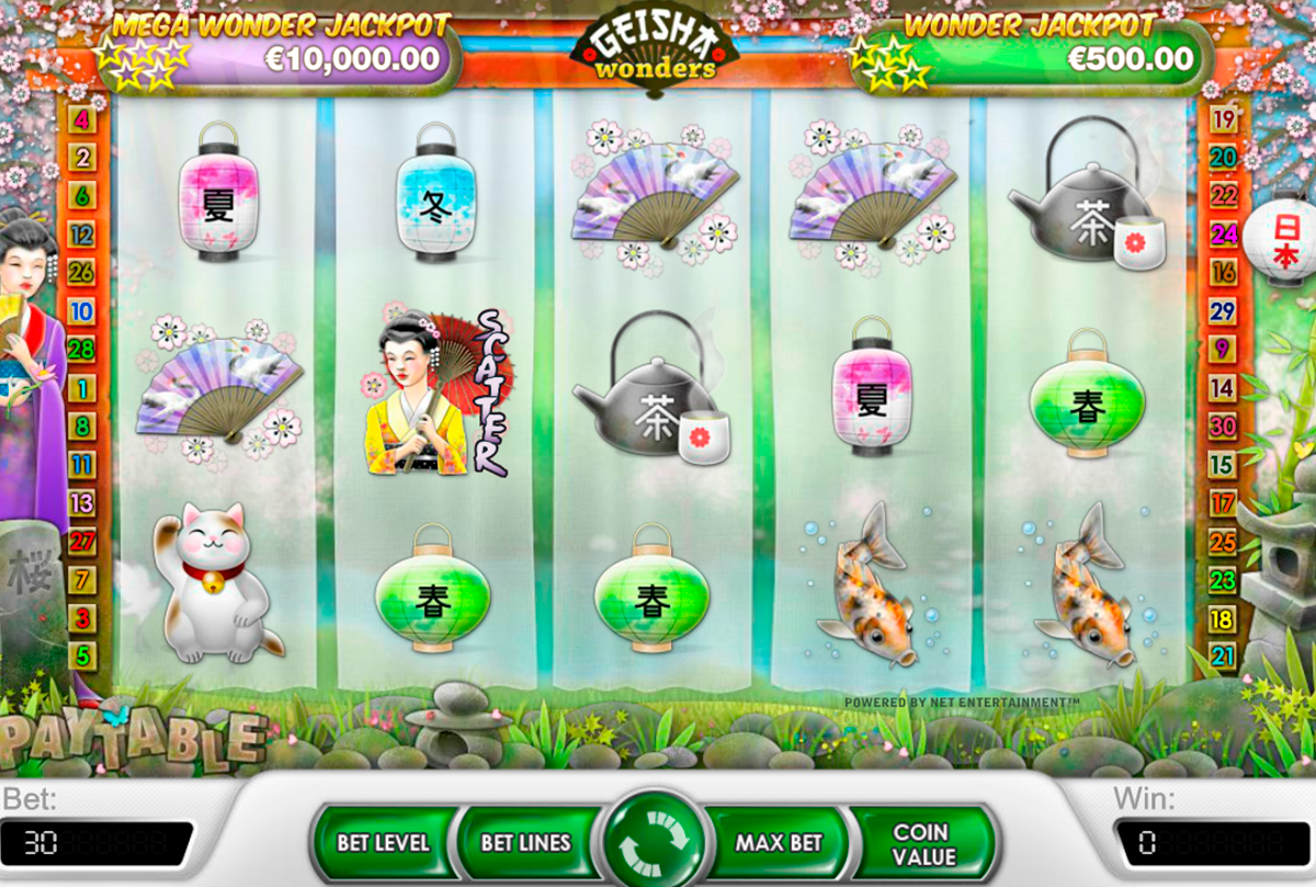 geisha wonders netent игровой автомат 