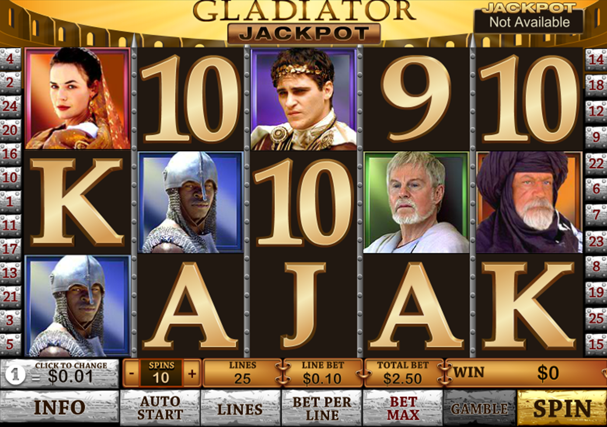 gladiator jackpot playtech игровой автомат 