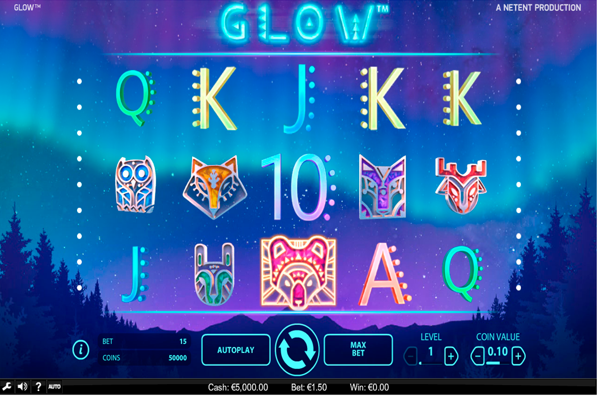 glow netent игровой автомат 