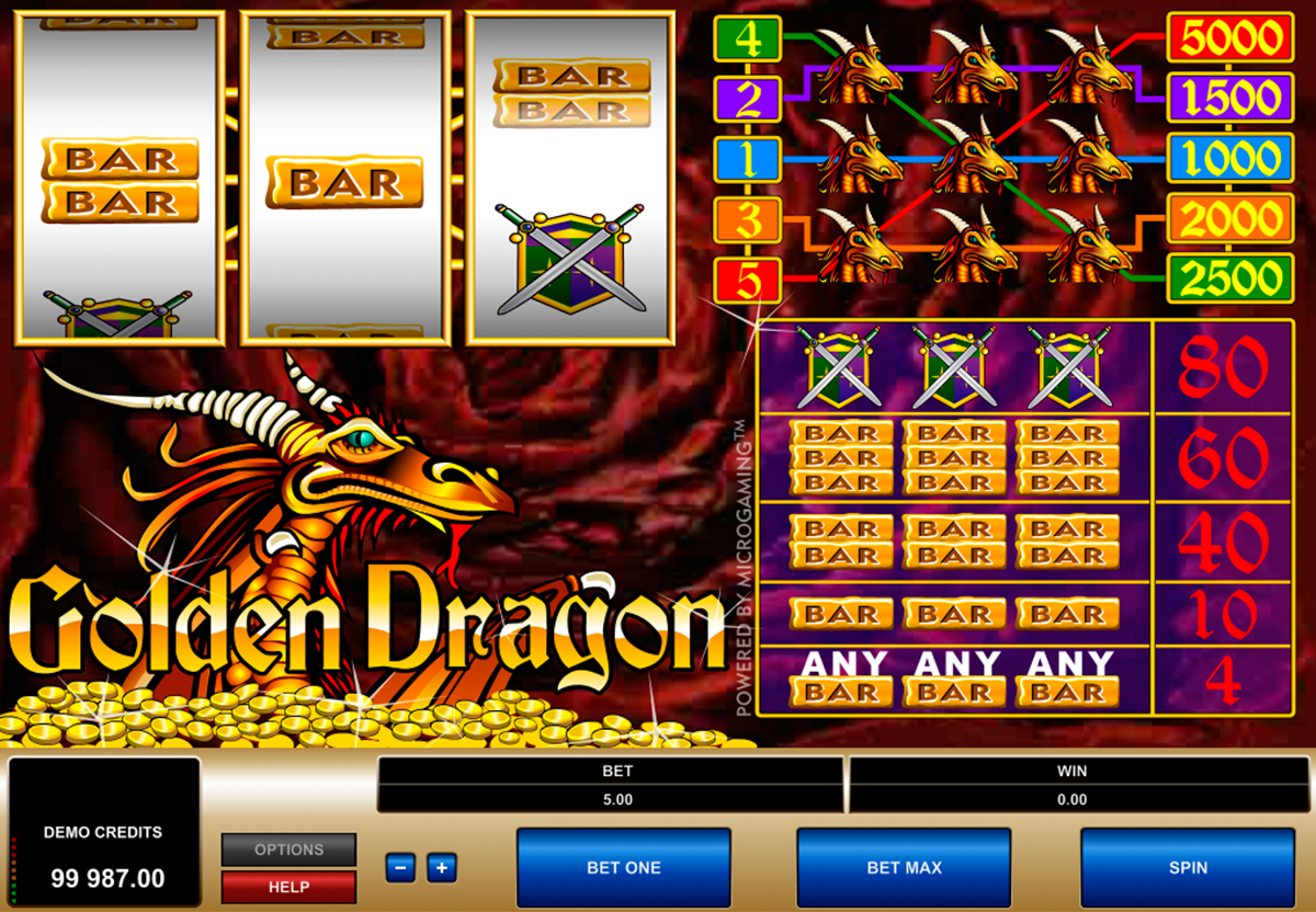 golden dragon microgaming игровой автомат 