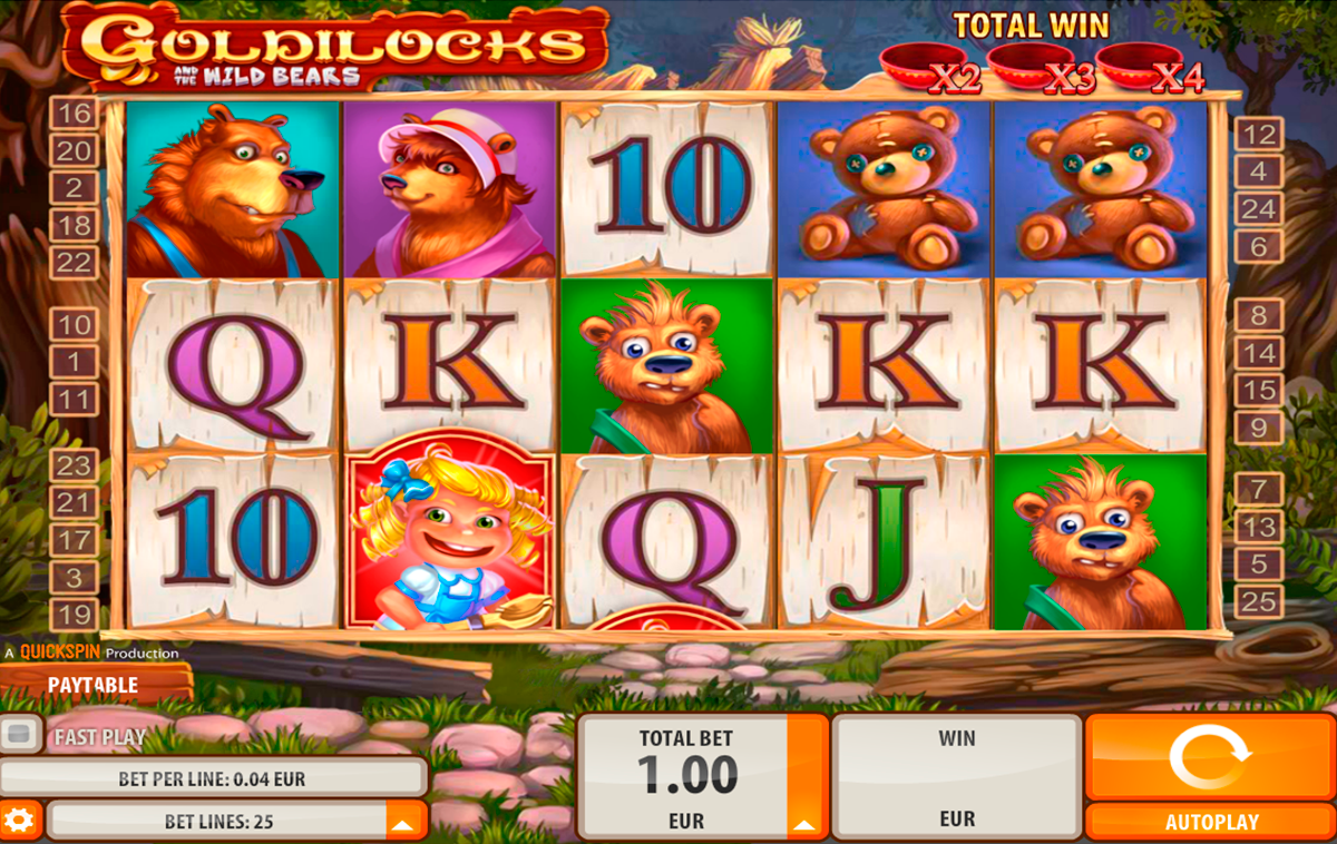 goldilocks quickspin игровой автомат 
