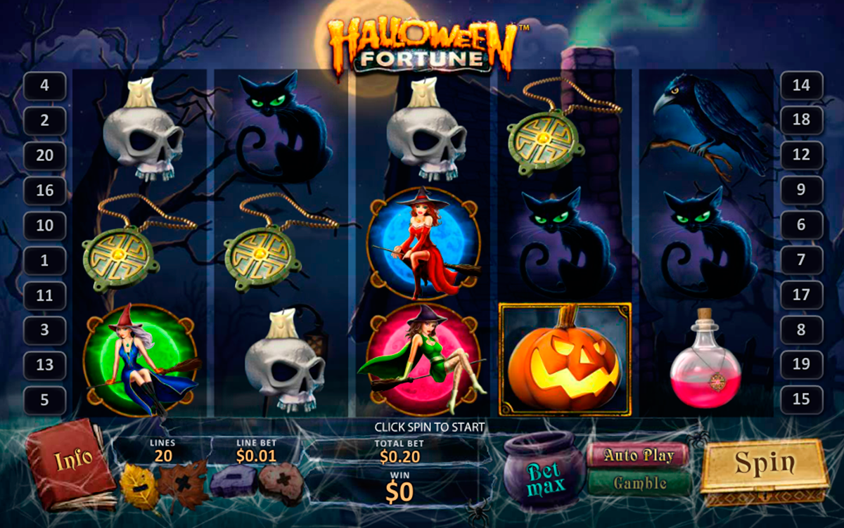 halloween fortune playtech игровой автомат 