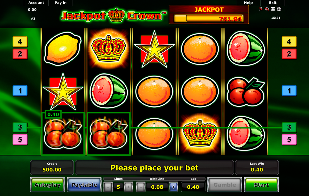 jackpot crown novomatic игровой автомат 