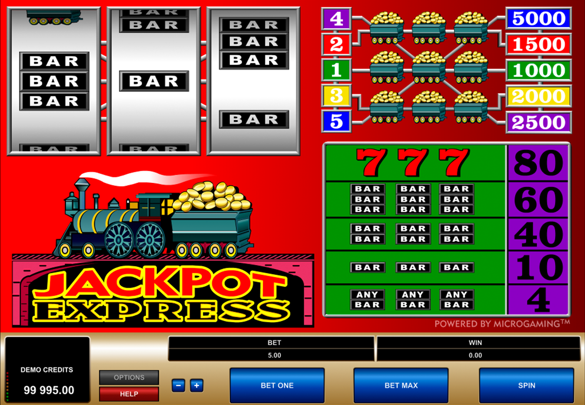 jackpot express microgaming игровой автомат 