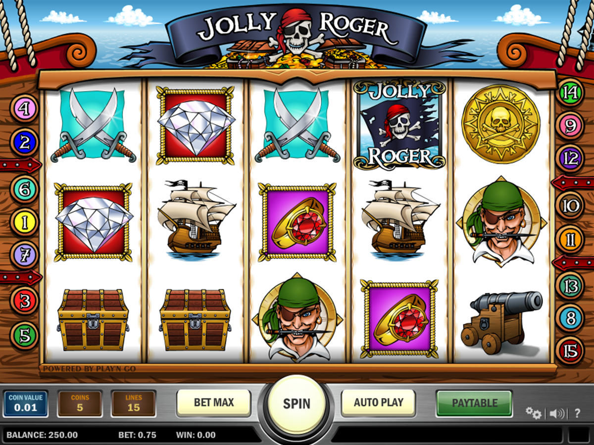 jolly roger playn go игровой автомат 