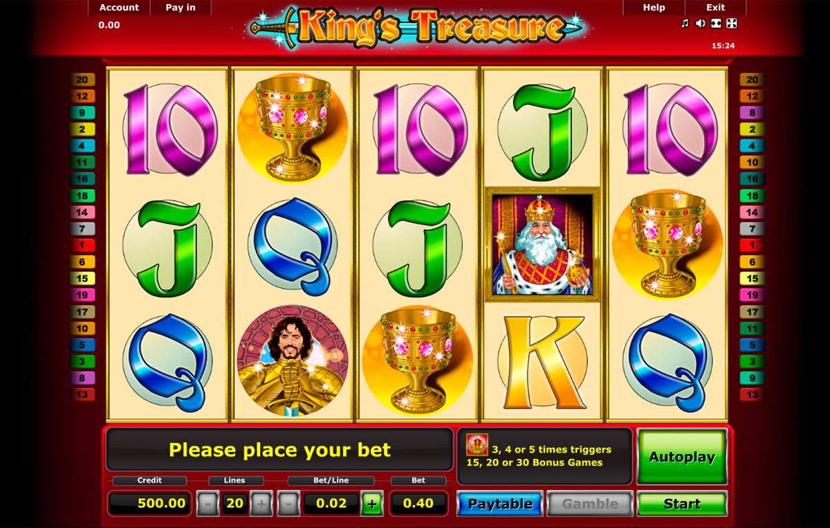 kings treasure novomatic игровой автомат 