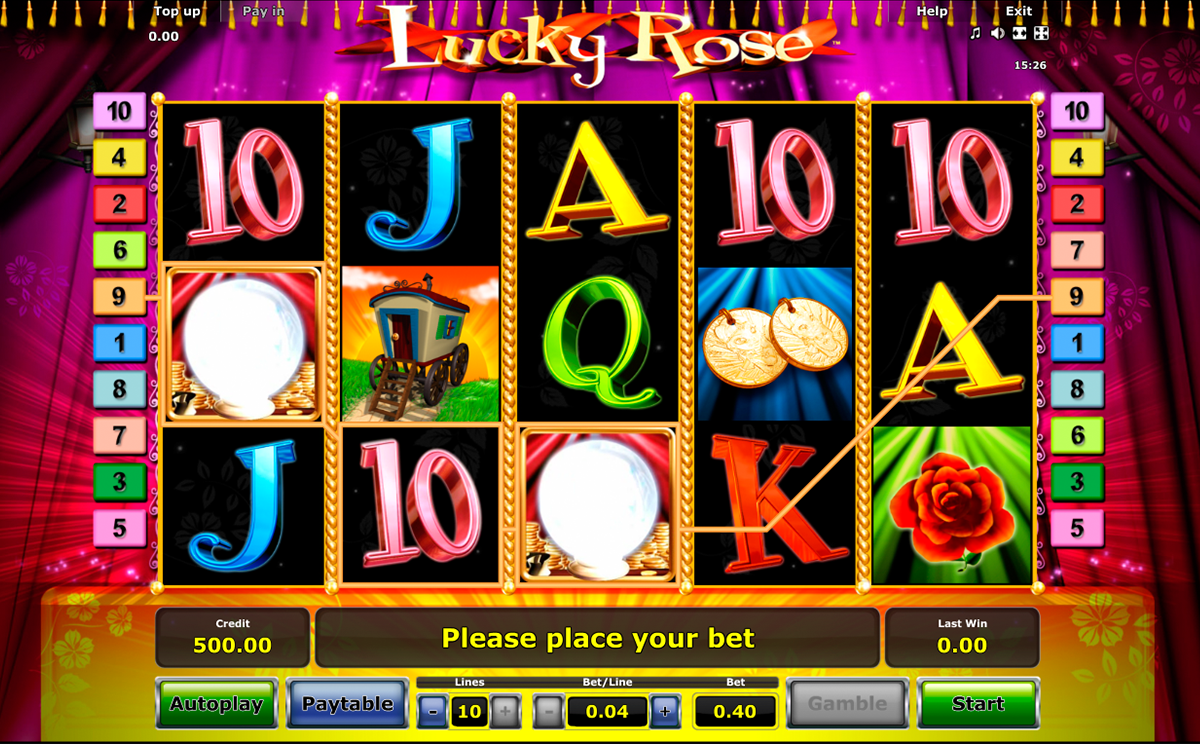 lucky rose novomatic игровой автомат 