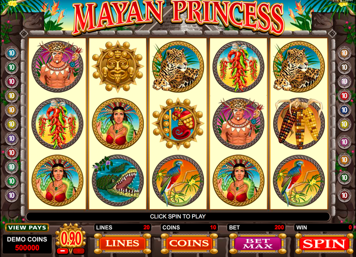 mayan princess microgaming игровой автомат 
