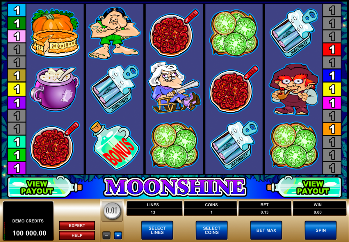 moonshine microgaming игровой автомат 