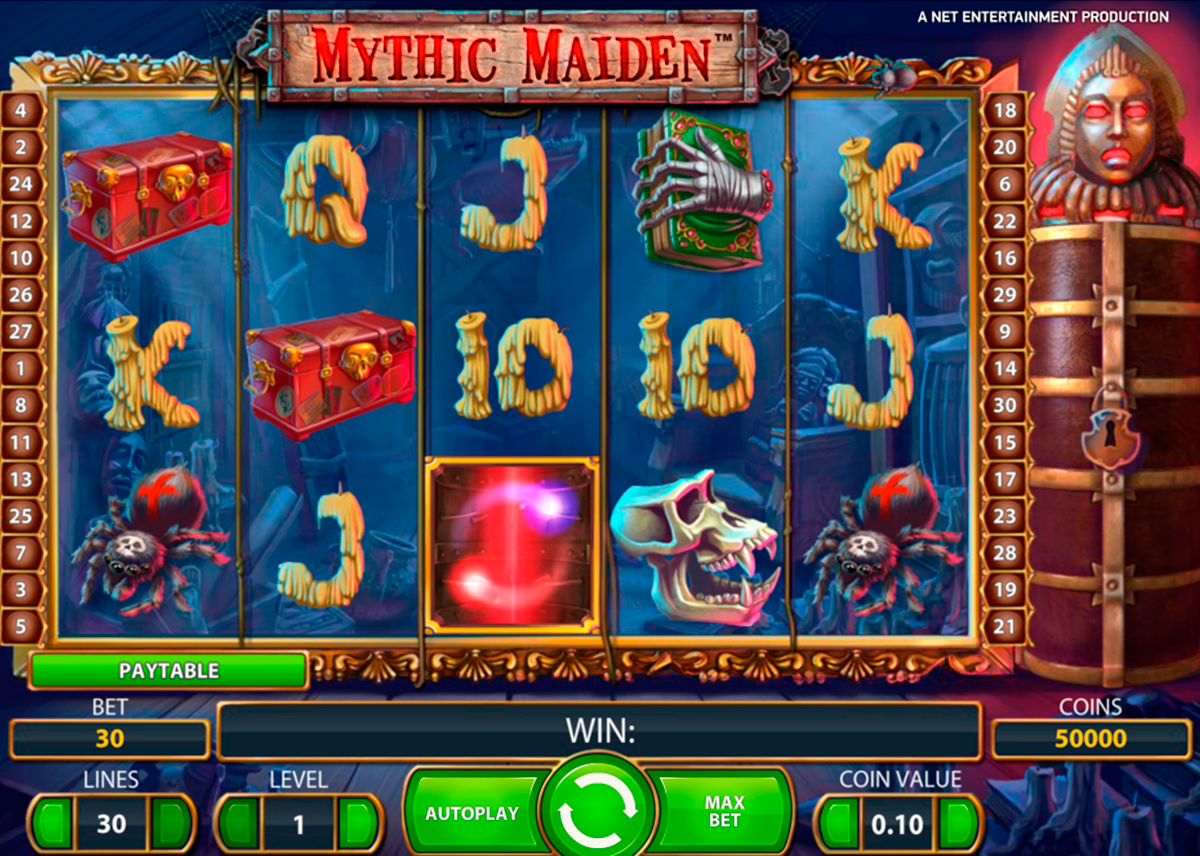 mythic maiden netent игровой автомат 