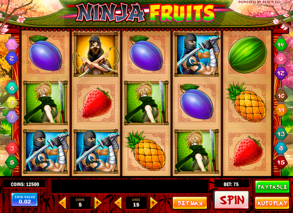 ninja fruits playn go игровой автомат 