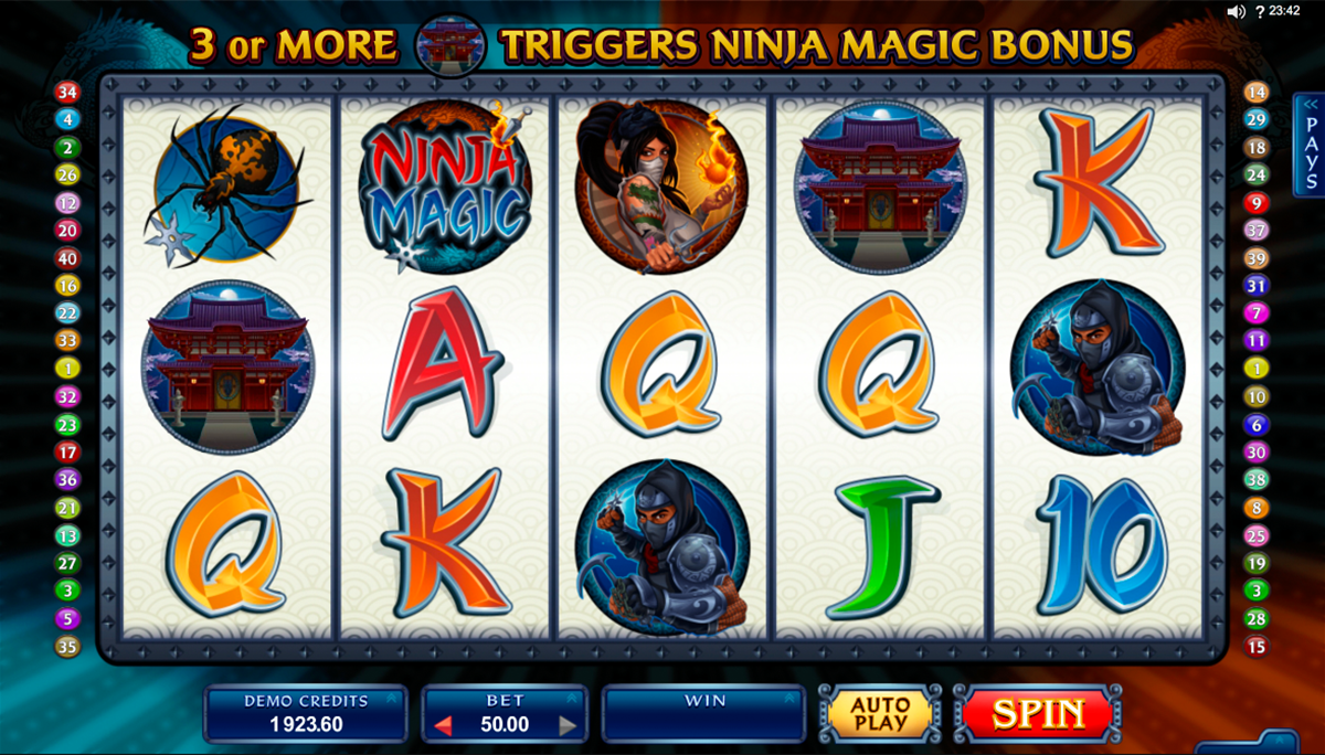 ninja magic microgaming игровой автомат 