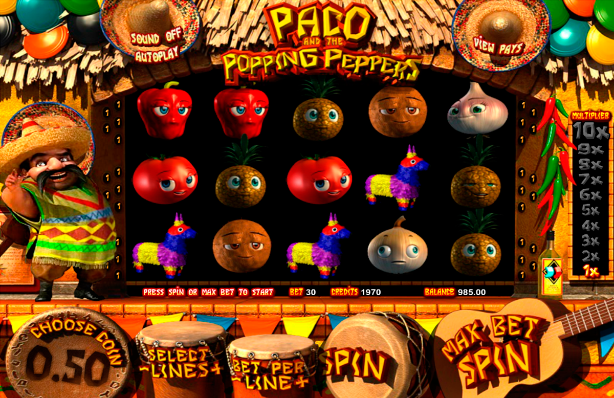 paco and the popping peppers betsoft игровой автомат 