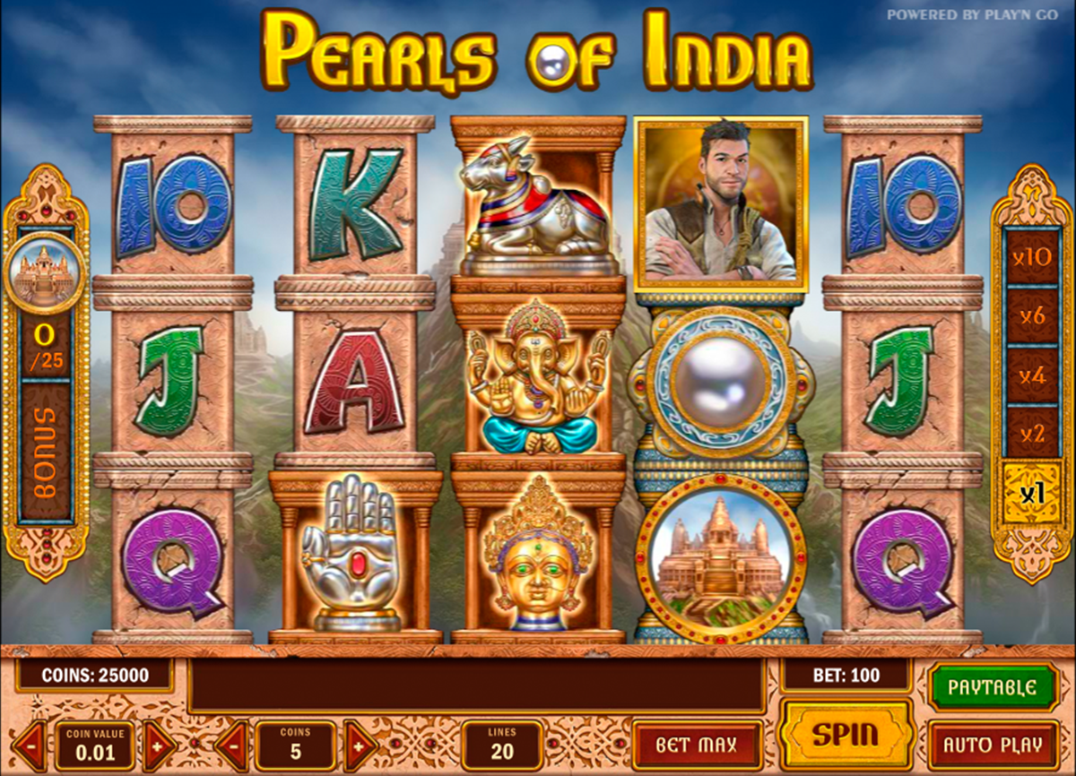 pearls of india playn go игровой автомат 
