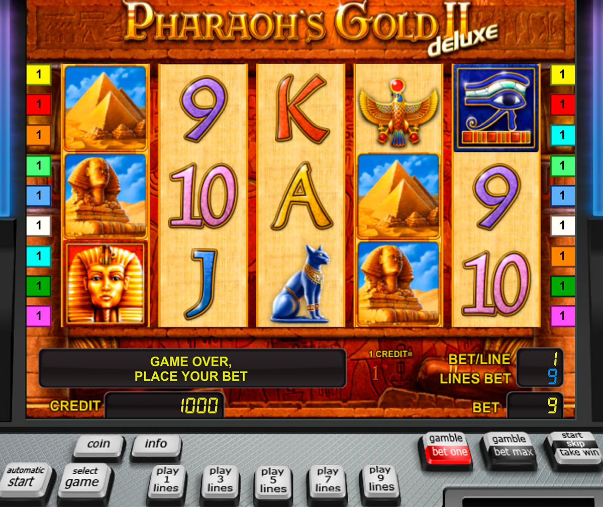 pharaohs gold ii deluxe novomatic игровой автомат 