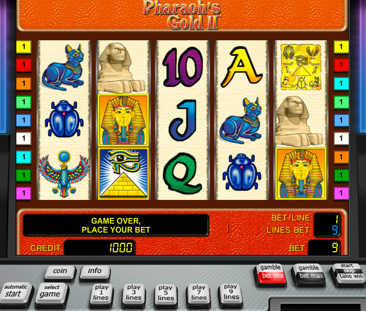 pharaohs gold ii novomatic игровой автомат 