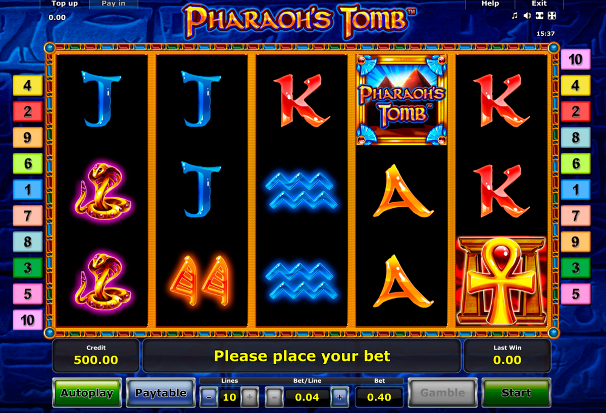 pharaohs tomb novomatic игровой автомат 