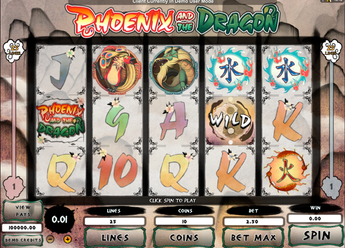 phoenix and the dragon microgaming игровой автомат 