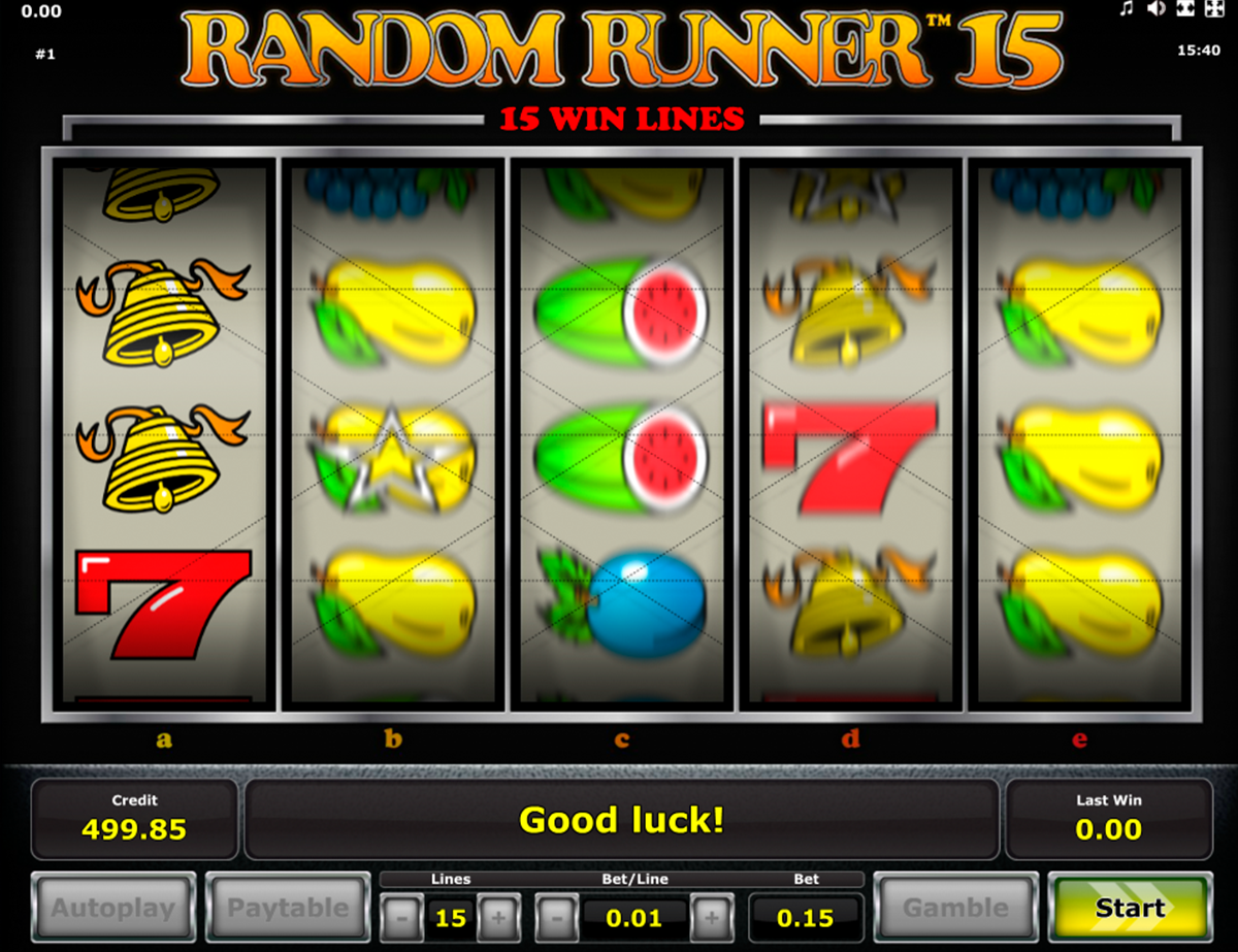 random runner 15 novomatic игровой автомат 