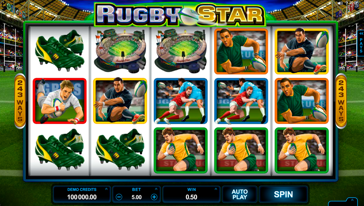 rugby star microgaming игровой автомат 