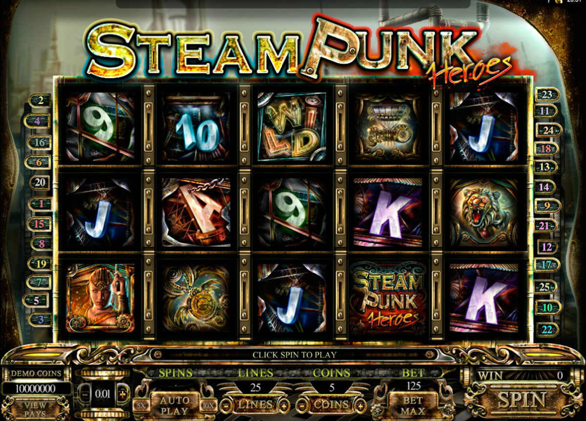 steam punk heroes microgaming игровой автомат 