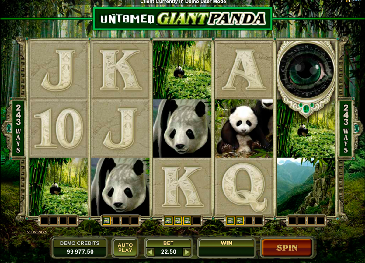 untamed giant panda microgaming игровой автомат 