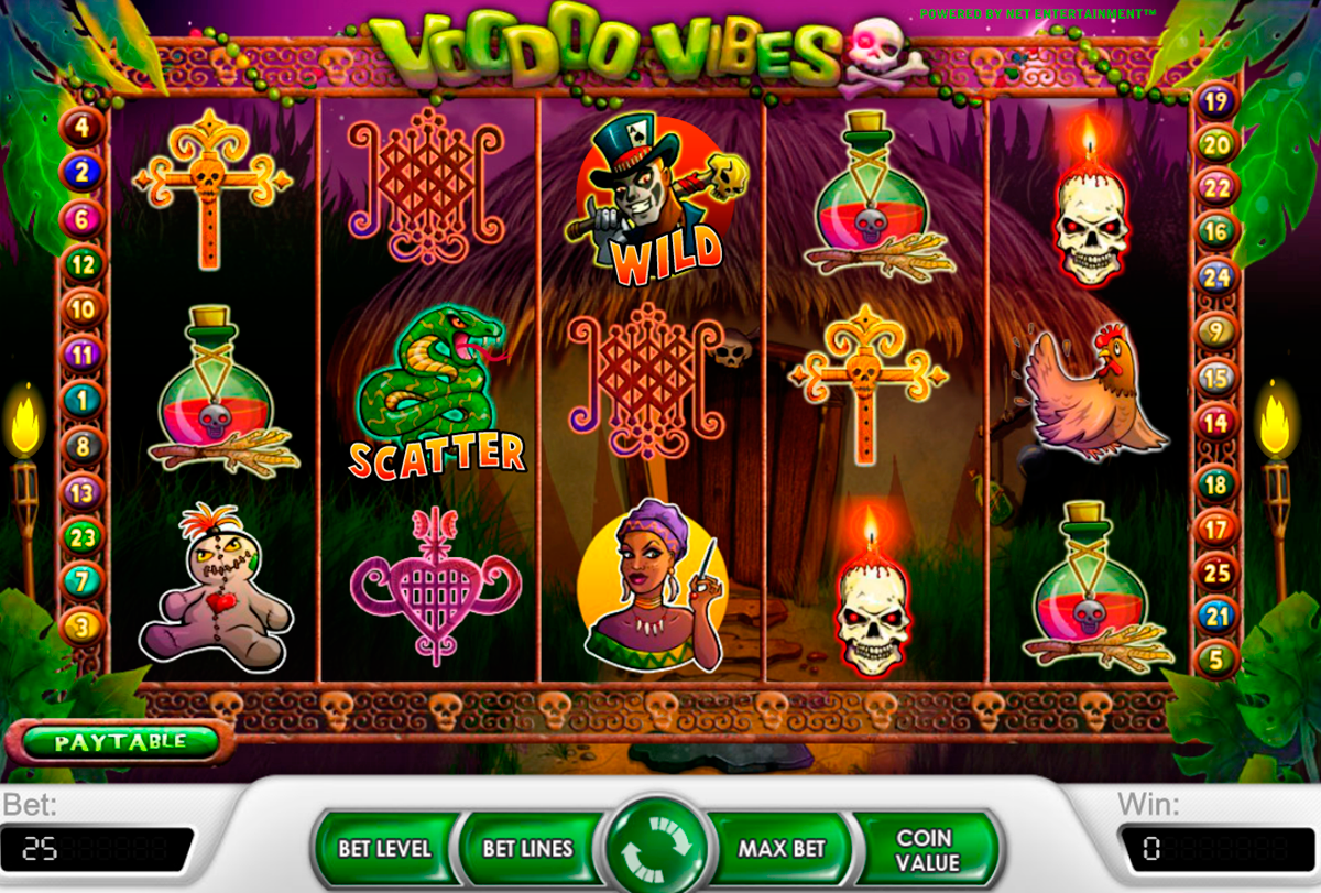 voodoo vibes netent игровой автомат 