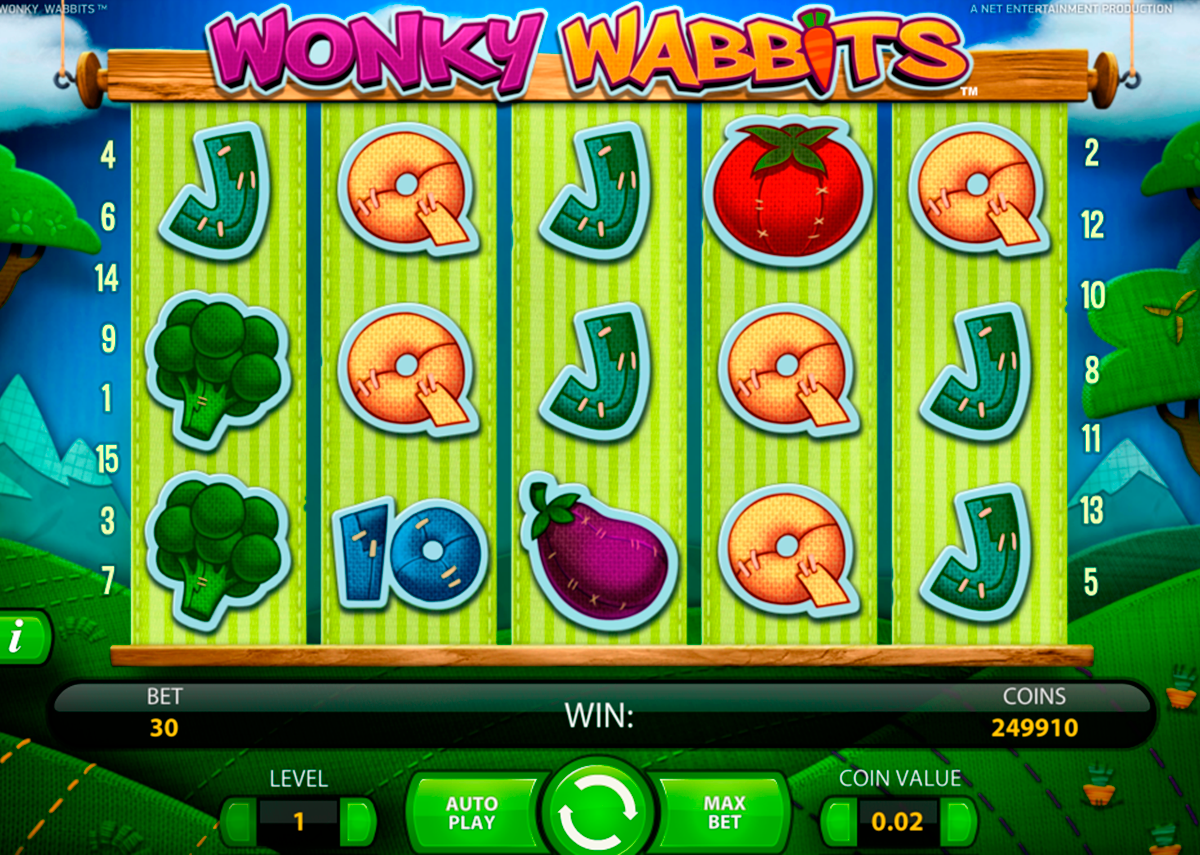 wonky wabbits netent игровой автомат 