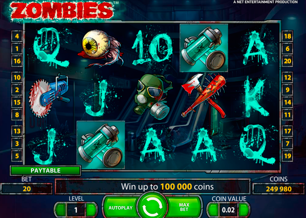 zombies netent игровой автомат 